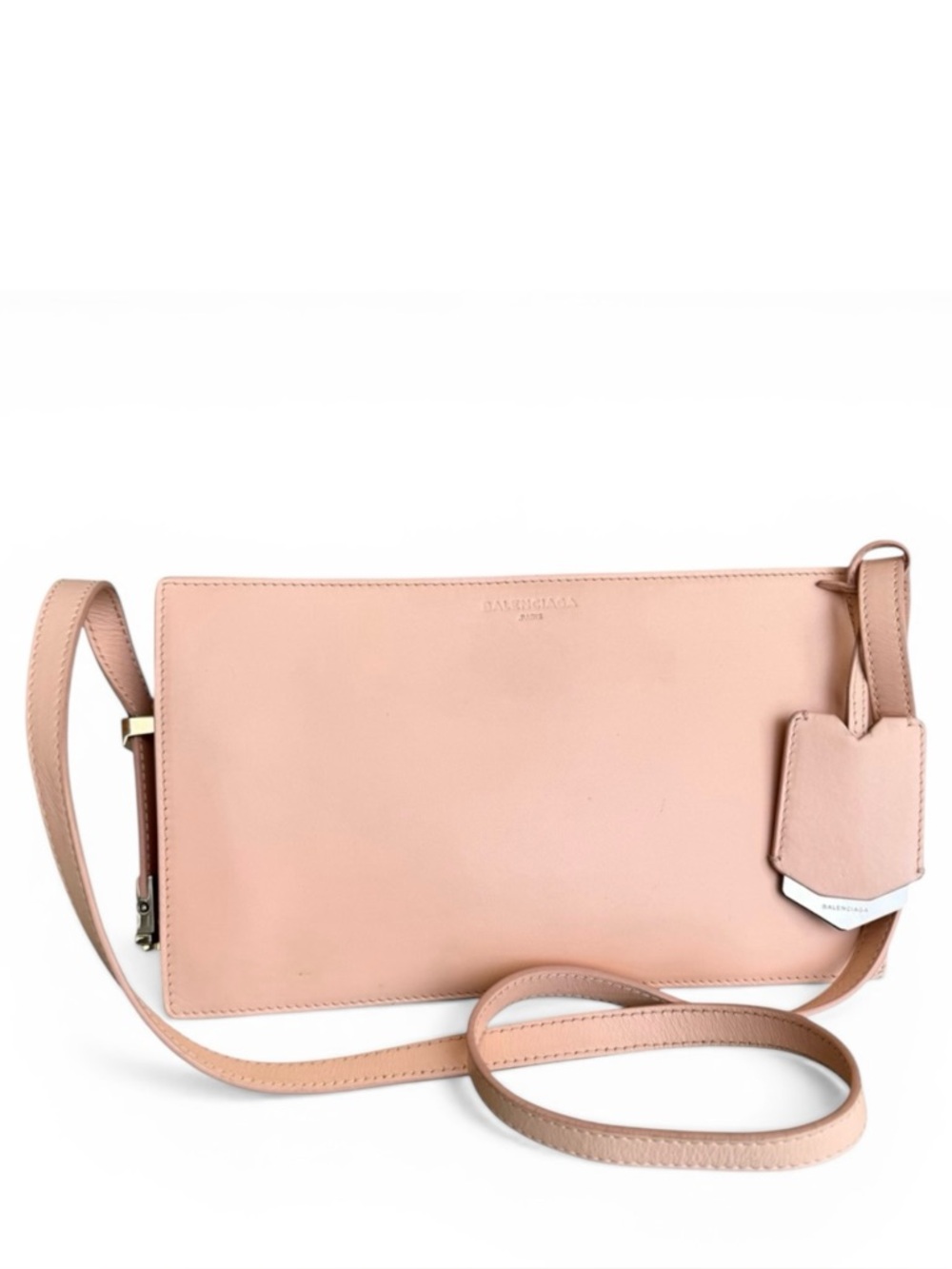Balenciaga Shoulder Bag Crossbody Light Pink Leather - Picture 3 of 17